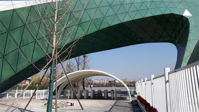 北京園博園3號(hào)門閘機(jī)口膜結(jié)構(gòu)工程